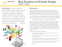 Best Practices in Web Design Cheat Sheet Best Practices in Web Design Cheat Sheet
