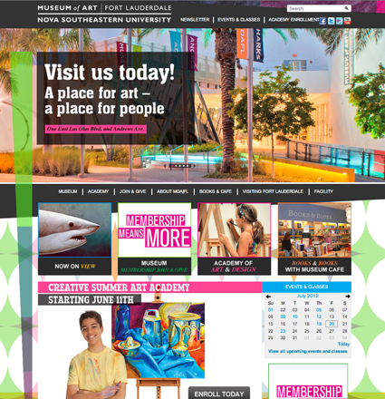 Museum of Art | Fort Lauderdale Website Recognized by Communication Arts
