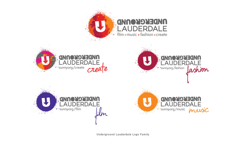 Underground Lauderdale Logo Family