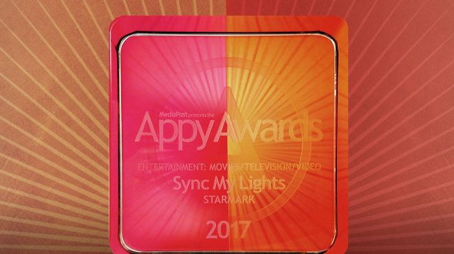 Sync My Lights earns 2017 Appy Award!