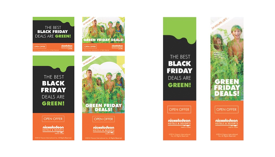 Nick Punta Cana Black Friday Banner Ads