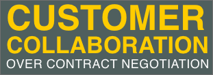 Customer Collaboration OVER CONTRACT NEGOTIATION