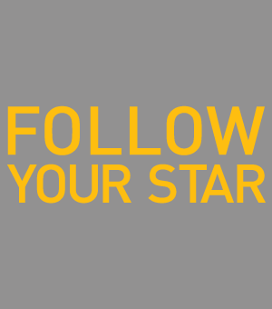 follow your star yellow