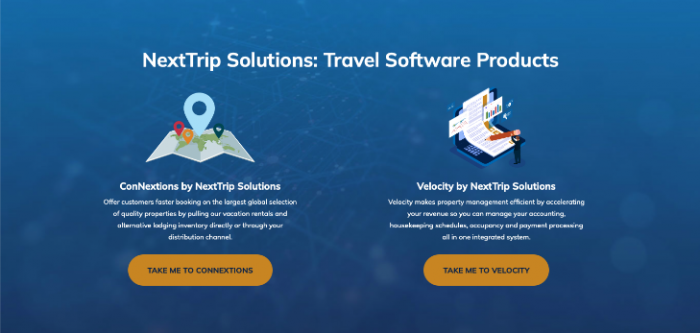 NextTrip Solutions Travel Software products