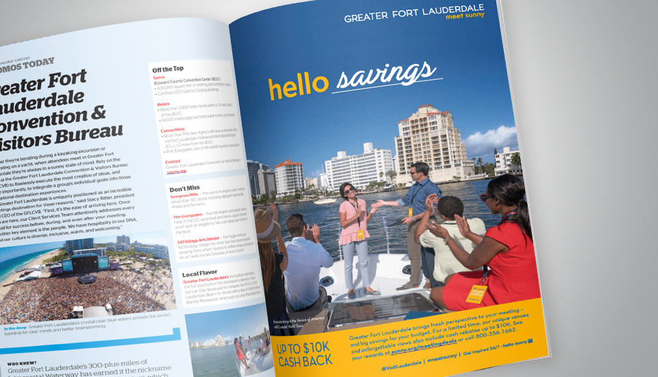 Hello Sunny Print Ad Magazine Greater Fort Lauderdale