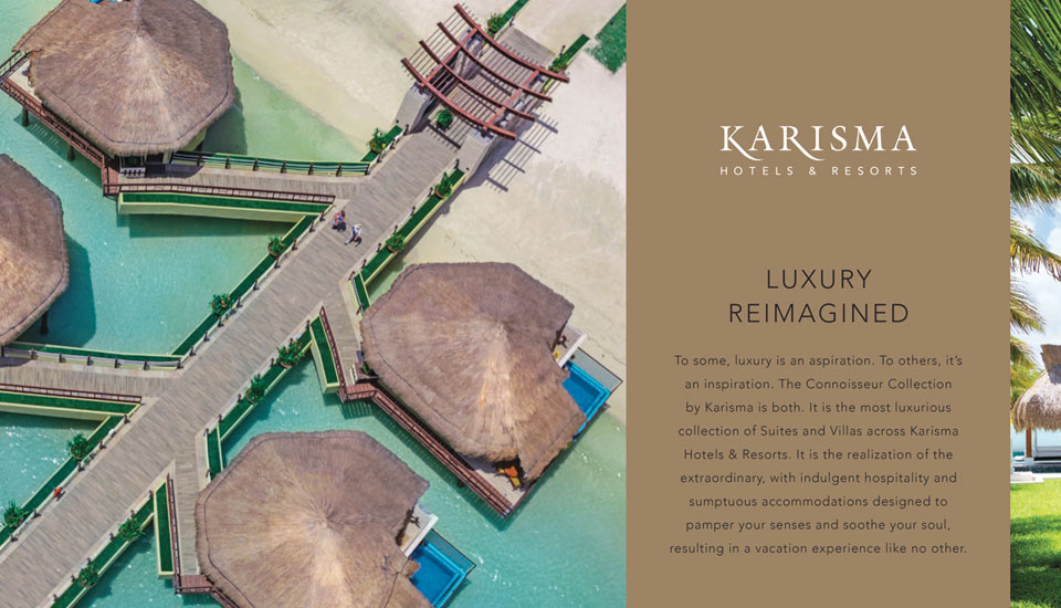 Karisma Luxury Travel Collection Interior Brochure Design Experience