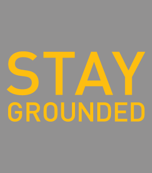 stay grounded yellow